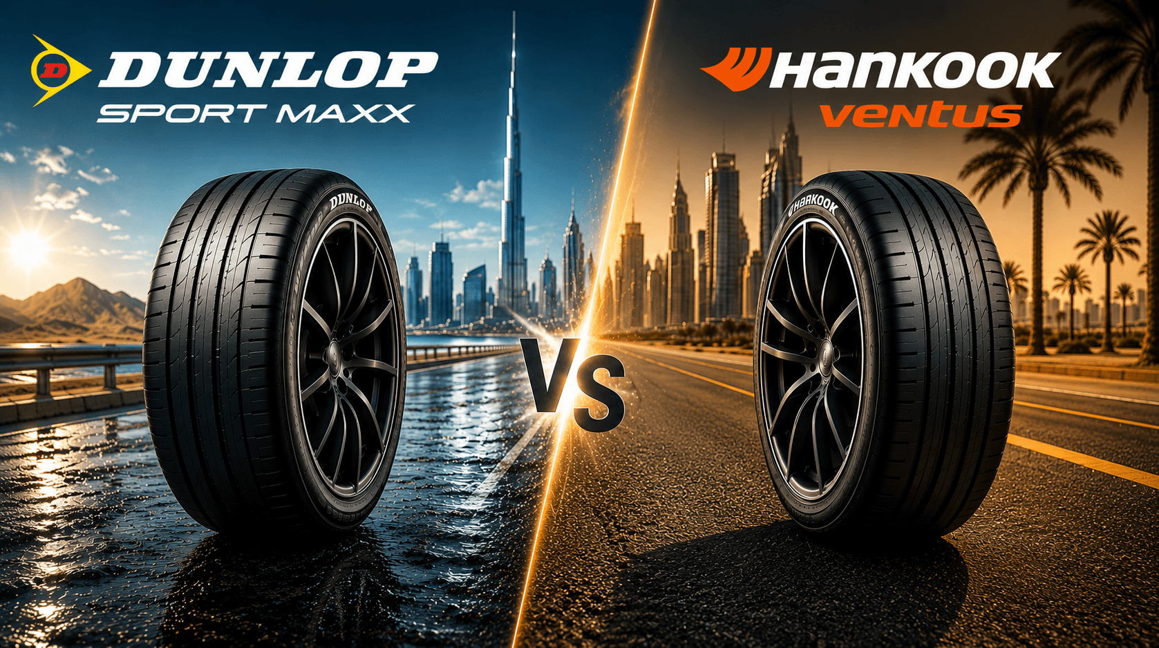 Dunlop Sport Maxx vs Hankook Ventus: Best Performance Tyre for UAE Roads